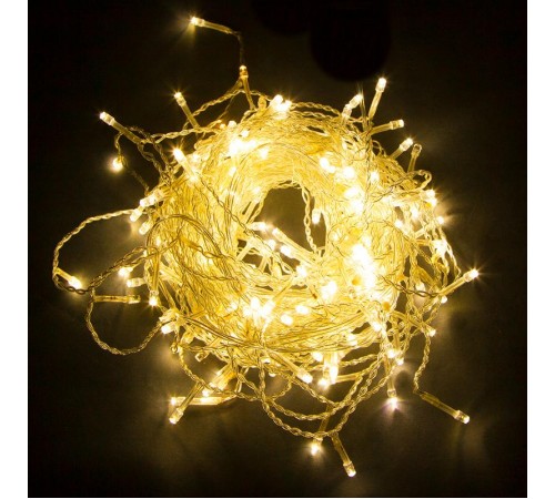 Гирлянда-занавес 230V 480 LED 3*3м, желтый, IP44 , сетевой шнур 3м в комплекте, CL24  41629  FERON