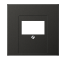 Крышка для ТАЕ и USB розеток, фиксация винтом; металл; антрацит; Aluminium  AL2969TAN  Jung