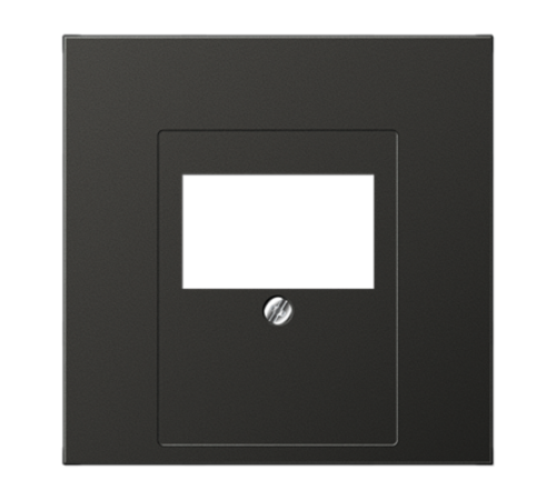 Крышка для ТАЕ и USB розеток, фиксация винтом; металл; антрацит; Aluminium  AL2969TAN  Jung