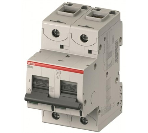 Выключатель автоматический двухполюсный S802N C6А  2CCS892001R0064  ABB