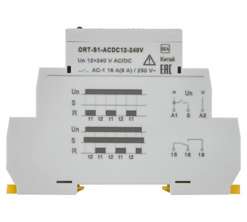 Реле циклическое ORT. 1 конт. 12-240 В AC/DC   ORT-S1-ACDC12-240V  IEK