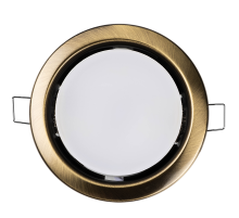 Светильник точечный встраиваемый под лампу ДВО PGX53 10639.28 15Вт GX53 IP20 бронза матовая  1016881  Jazzway