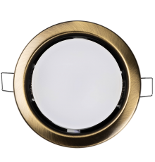 Светильник точечный встраиваемый под лампу ДВО PGX53 10639.28 15Вт GX53 IP20 бронза матовая  1016881  Jazzway