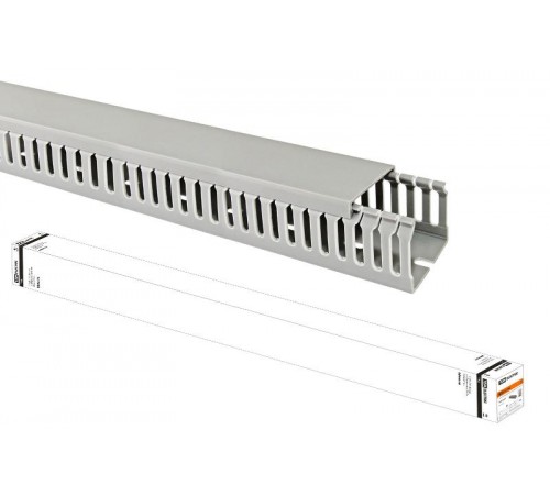 Кабель-канал перфорированный 50х50 перфорация 4/6мм (24 м)  SQ0410-0015  TDM