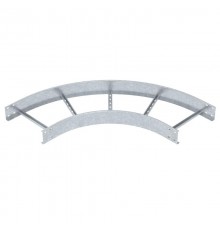 Угловая секция 90° лестничного лотка 110х400 мм R=500 мм (LB 90 1140 R5 FT)  6217776  OBO Bettermann