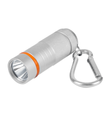 Фонарь-брелок KL 61S LED батарейки в комплекте алюминиевый СЕРЫЙ  4690612032047  IN HOME
