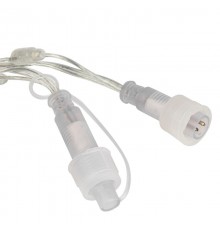 Гирлянда Нить 10 м,  ERAPS-NP10 , 100 диодов  теплый свет, бел. мерц., прозрач. ПВХ, 220В, IP65  Б0051889  ЭРА