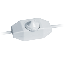 Шнур NPS-FS02-170-2x0.5-WH 1.7 м с диммируемым выкл. белый  61602  Navigator