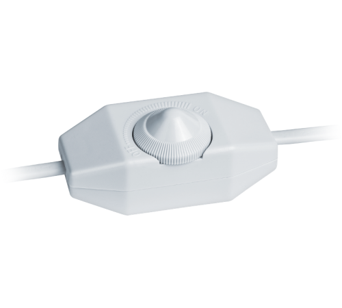 Шнур NPS-FS02-170-2x0.5-WH 1.7 м с диммируемым выкл. белый  61602  Navigator