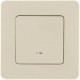 Inspiria Слоновая кость Выключатель 1-клавишный с подсветкой С/У без рамки 673611  Legrand