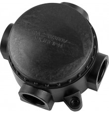 Коробка распределительная КЭМ 1-10-4М монтажная , 4-х рожковая 380V, 102х44х102, черный  29849  FERON