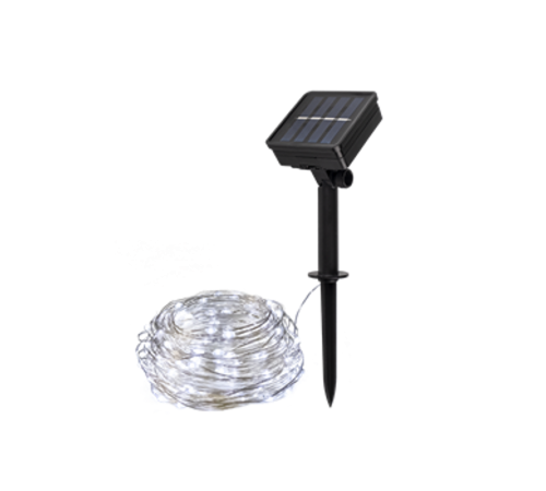 Светильник садовый на солнечной батарее SLR-G03-100W нить, хол. бел. 100 LED  .5033313  ФАZА
