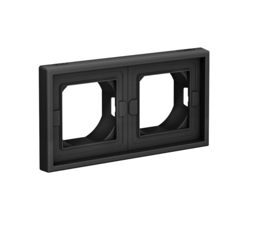 ArtGallery Карбон Рамка 2-постовая IP44,  КАРБОН  GAL441002  SE