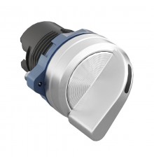 Головка переключателя на 2 положения с фиксацией стандартная ручка, черный, алюминий  M22S-L2A  DKC