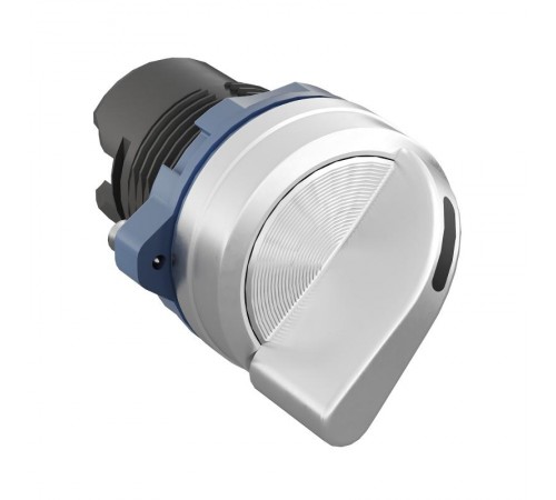 Головка переключателя на 2 положения с фиксацией стандартная ручка, черный, алюминий  M22S-L2A  DKC