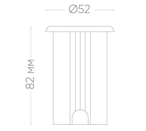 Светодиодный светильник SP2812   D52*H82, 1W AC24V 2700K IP68  32162  FERON
