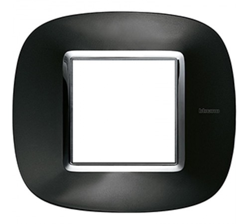 Axolute декоративные накладки в форме эллипса, металлизированные, цвет тёмный металлик, на 2 модуля  HB4802XS  Legrand