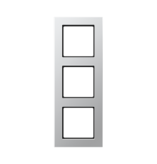 Рамка для вертикальной и горизонтальной установки, 3 поста; дюропласт; алюминий; A CREATION  AC583AL  Jung