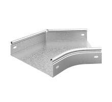 Угол плоский плавный 45 град. к лотку 400х80, толщ. 0,7 мм, Сендзимир цинк, 035648  УПТП45-400х80-0,7-R100-СЦ   Ostec