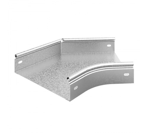 Угол плоский плавный 45 град. к лотку 400х80, толщ. 0,7 мм, Сендзимир цинк, 035648  УПТП45-400х80-0,7-R100-СЦ   Ostec