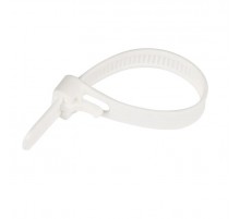 Многоразовая хомут-стяжка 200 х 7,5 мм (прозрачная) (50 шт/уп) Промрукав  PR08.29313  Промрукав