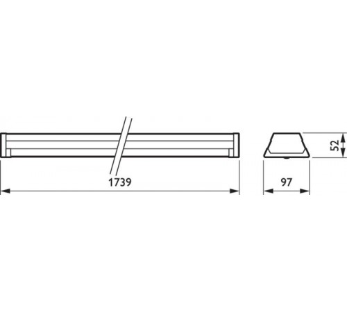 Светильник светодиодный линейный LL121X LED45S/840 PSU VWB 5 WH  910925682964  Philips