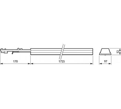 Светильник светодиодный линейный LL121X LED45S/840 PSU VWB 5 WH  910925682964  Philips