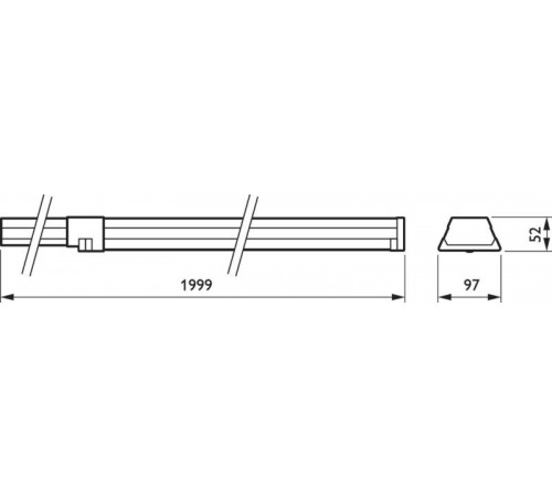 Светильник светодиодный линейный LL121X LED45S/840 PSU VWB 5 WH  910925682964  Philips