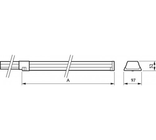 Светильник светодиодный линейный LL121X LED45S/840 PSU VWB 5 WH  910925682964  Philips