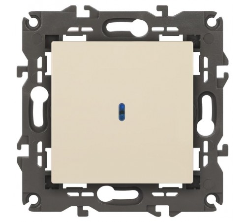 14-1102-02 Выключатель с подсветкой, 10АХ-250В, IP20, Эра Elegance, сл.кость  Б0034216  ЭРА
