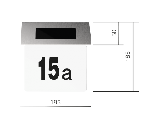 Светильник светодиодный ДБУ "Номер дома" на солнечной батарее LED Solar, 6500K  GS091  Gauss