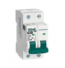 Выключатель автоматический без теплозащиты двухполюсный ВА-103М2P 20А характеристика C 6кА  12512DEK  Dekraft