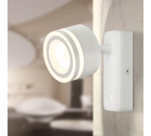 Светильник настенная подсветка  WL49 WH GX53 IP20 белый  Б0059819  ЭРА