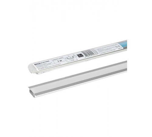 Алюминиевый профиль встраиваемый 2206 (1 м), матовый рассеиватель, 2 заглушки  SQ0331-0483  TDM