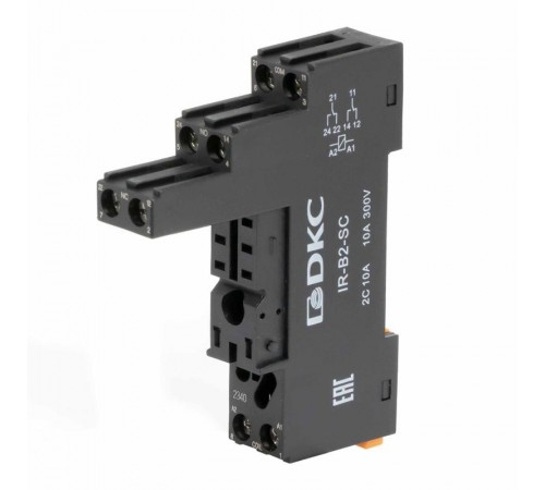 Базовый пассивный элемент для установки одиночных реле, до 230 В АС \ DC  IR-B2-SC  DKC