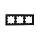 BRITE Рамка 3-ая РУ-3-1-БрЧ металл черный  BR-M32-M-K02  IEK