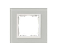 Simon 82 Рамка декоративная, 1 пост, S82 Nature, Стекло, натуральный-белый  82617-60  Simon