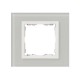 Simon 82 Рамка декоративная, 1 пост, S82 Nature, Стекло, натуральный-белый  82617-60  Simon