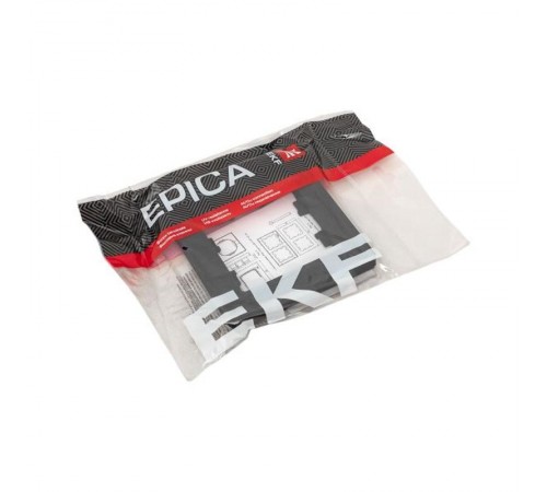 1 - местная рамка, чёрная, пластик Эпика EKF  UP1-FPB-01  EKF