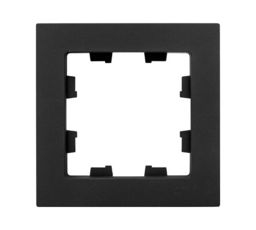 1 - местная рамка, чёрная, пластик Эпика EKF  UP1-FPB-01  EKF