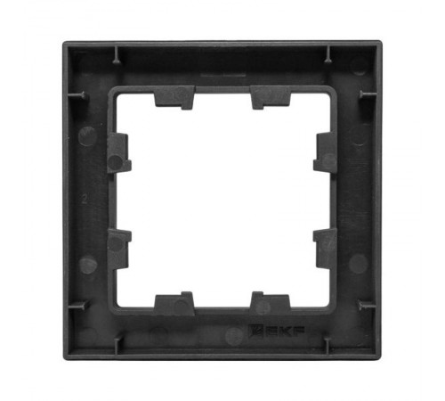 1 - местная рамка, чёрная, пластик Эпика EKF  UP1-FPB-01  EKF