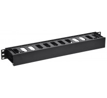 ITK Органайзер пласт. с пальцами и крышкой 19" 1U черн.  CO05-1UPC  ITK