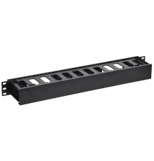 ITK Органайзер пласт. с пальцами и крышкой 19" 1U черн.  CO05-1UPC  ITK