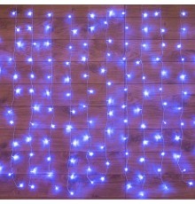 Гирлянда "Светодиодный Дождь"  1,5х1м, свечение с динамикой, прозрачный провод, 230 В, диоды СИНИЕ  235-023  NEON-NIGHT