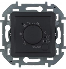 Inspiria Антрацит Термостат для тёплых полов с внешним датчиком без рамки  673813  Legrand