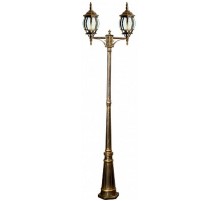 Светильник садово-парковый 8114 столб 2*100W E27 230V, черное золото  11242  Feron