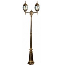Светильник садово-парковый 8114 столб 2*100W E27 230V, черное золото  11242  Feron