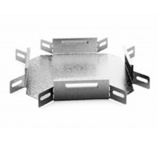 Угловой соединитель крестообразный к лотку 200х100, толщ. 1,0 мм, Сендзимир цинк, 032421  УСХ-200х100-1,0-СЦ   Ostec