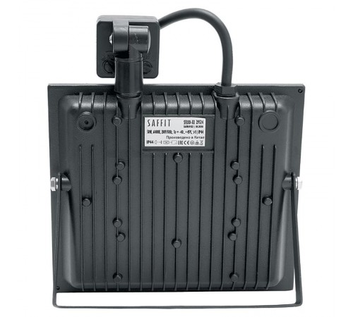 Прожектор светодиодный SFL80-30 с встроенным датчиком 2835SMD 30W 6400K AC220V/50Hz IP65, черный в компактном корпусе  29523  SAFFIT