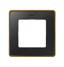 Simon 82 Рамка декоративная, 3 поста, Select, S82 Detail, графит-латунь  8201630-247  Simon